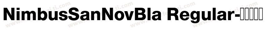 NimbusSanNovBla Regular字体转换